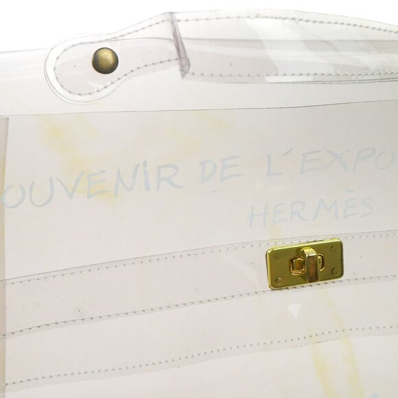 Hermes Vinyl Kelly Beach Handbag SOUVENIR DE L'EXPOSITION 1997 62422 - Picture 10 of 10